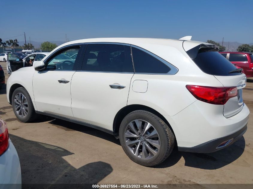 2016 ACURA MDX W/TECH/W/TECH - 5FRYD4H46GB034668