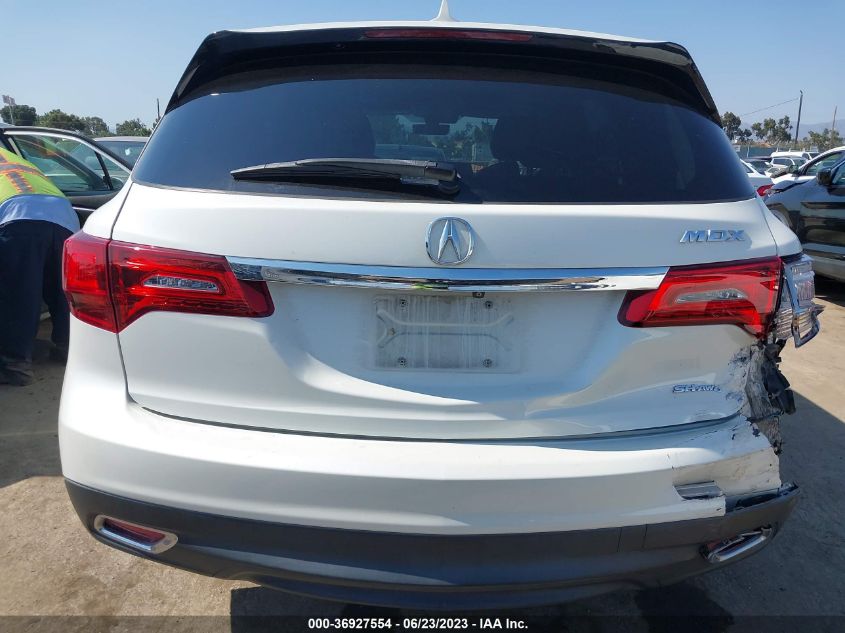2016 ACURA MDX W/TECH/W/TECH - 5FRYD4H46GB034668