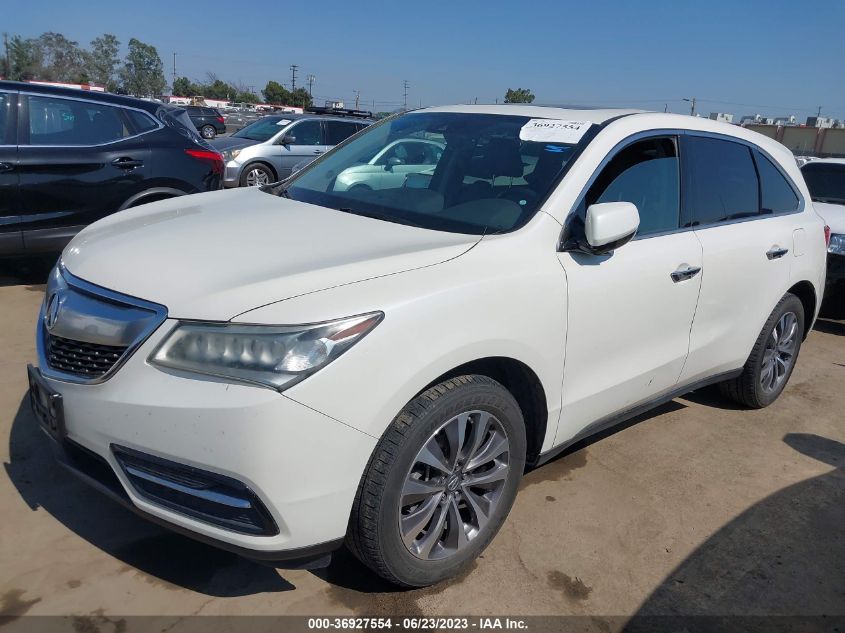 2016 ACURA MDX W/TECH/W/TECH - 5FRYD4H46GB034668