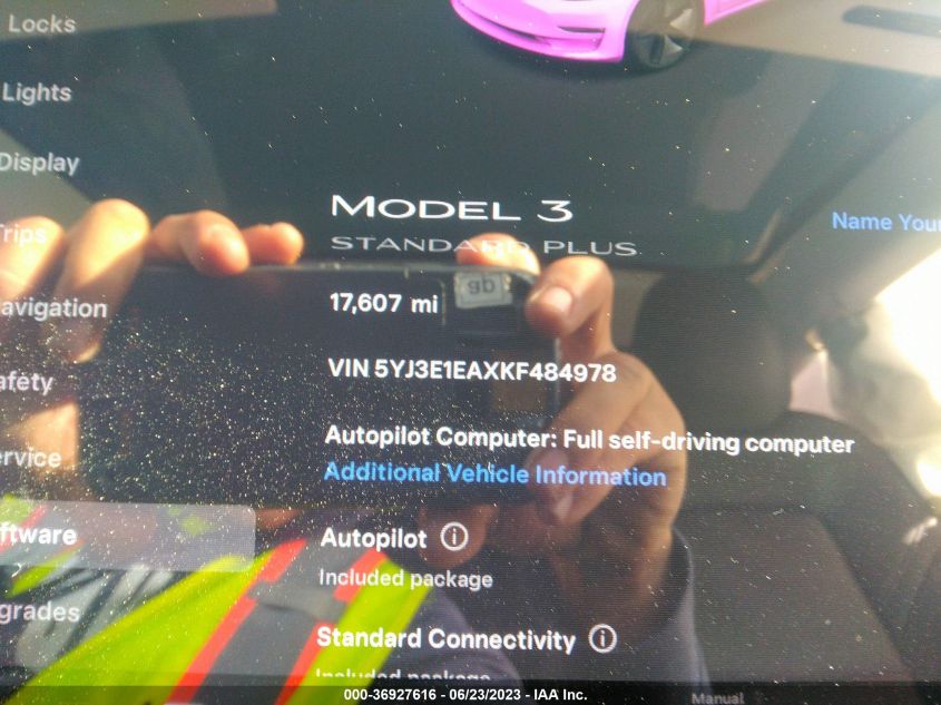 2019 TESLA MODEL 3 - 5YJ3E1EAXKF484978