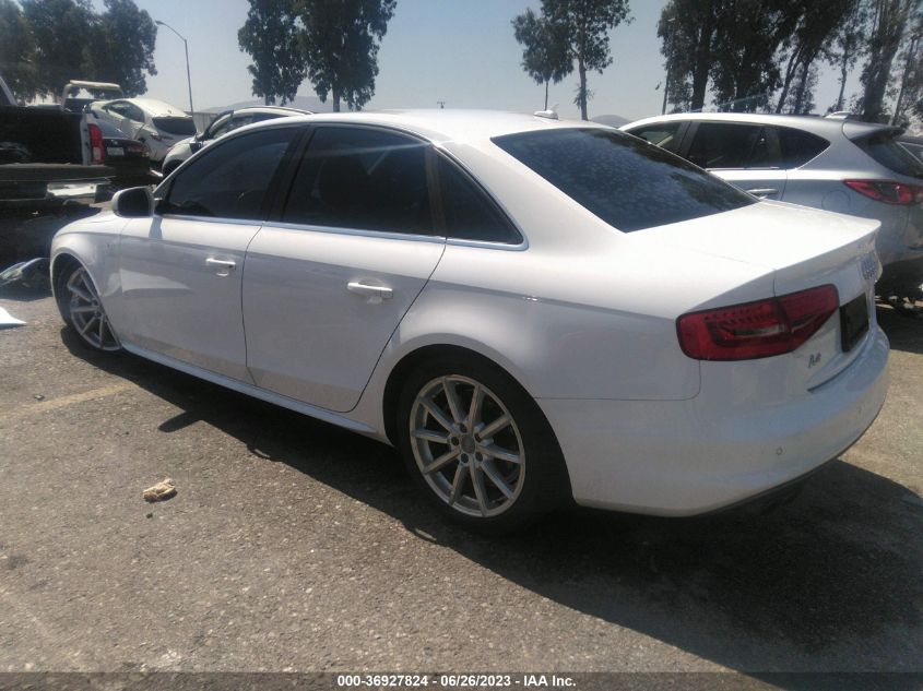 2015 AUDI A4 PREMIUM PLUS - WAUEFAFLXFN013424