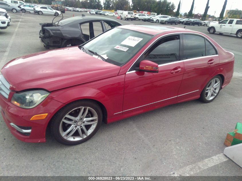 2013 MERCEDES-BENZ C-CLASS C 250 - WDDGF4HB3DA808939