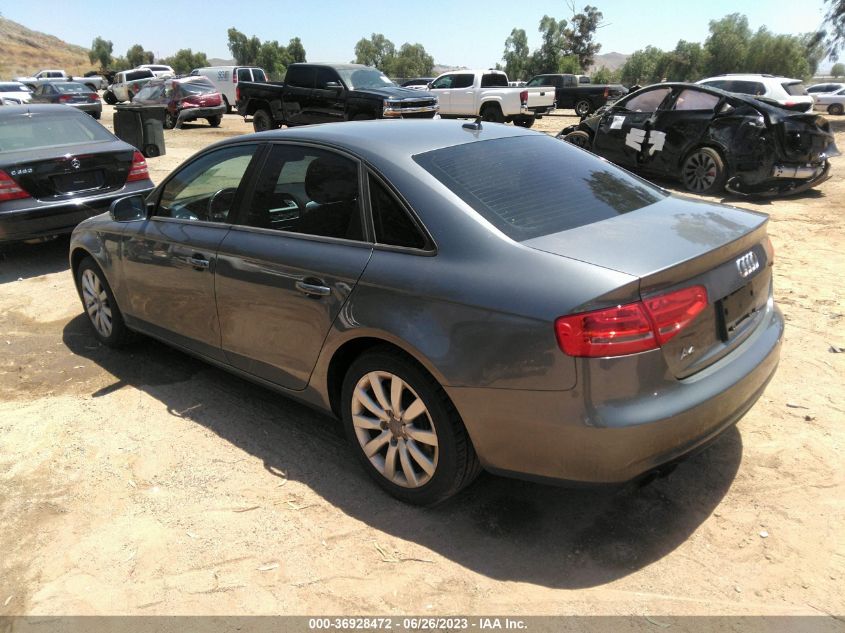 2014 AUDI A4 PREMIUM - WAUAFAFL6EN021663