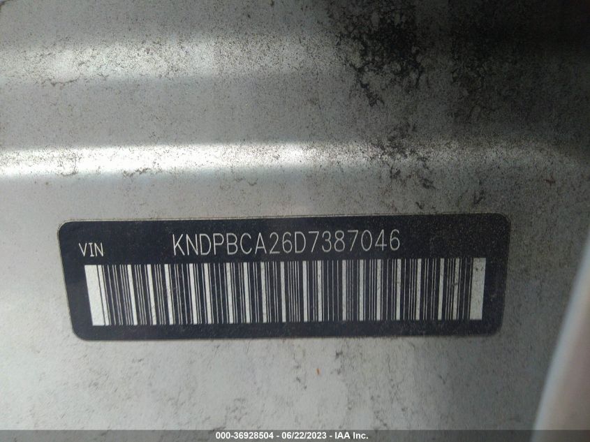 2013 KIA SPORTAGE LX - KNDPBCA26D7387046