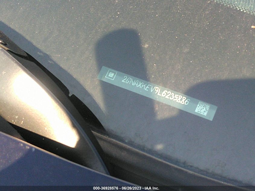 2020 CHEVROLET EQUINOX LT - 2GNAXKEV9L6235886