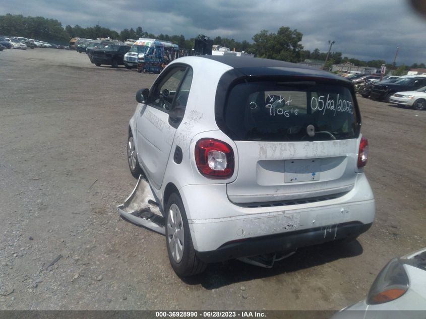 2016 SMART FORTWO PASSION/PURE/PRIME/PROXY - WMEFJ5DA6GK104483