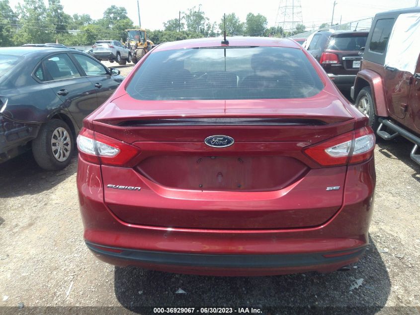 2016 FORD FUSION SE - 3FA6P0H72GR300176