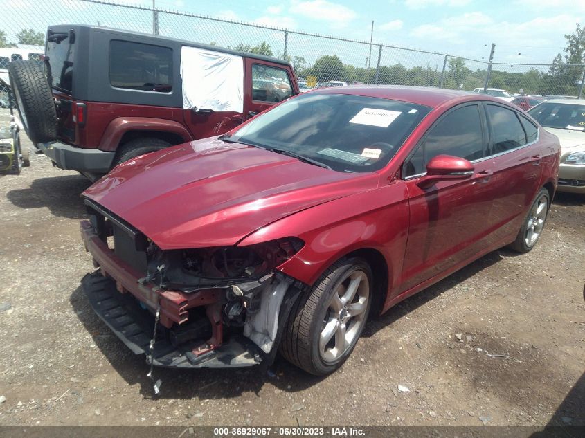 2016 FORD FUSION SE - 3FA6P0H72GR300176