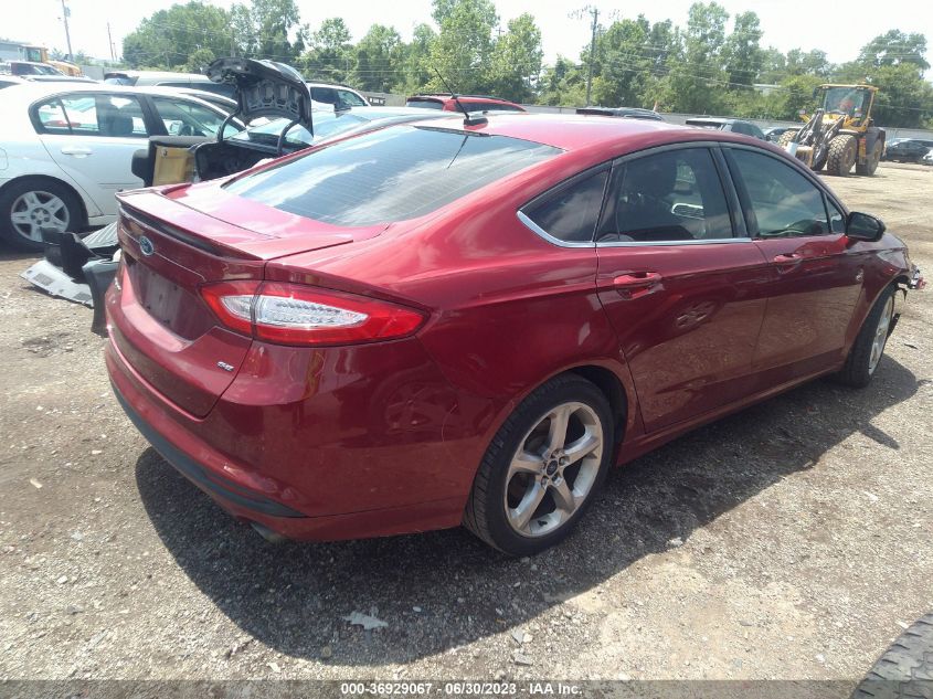 2016 FORD FUSION SE - 3FA6P0H72GR300176