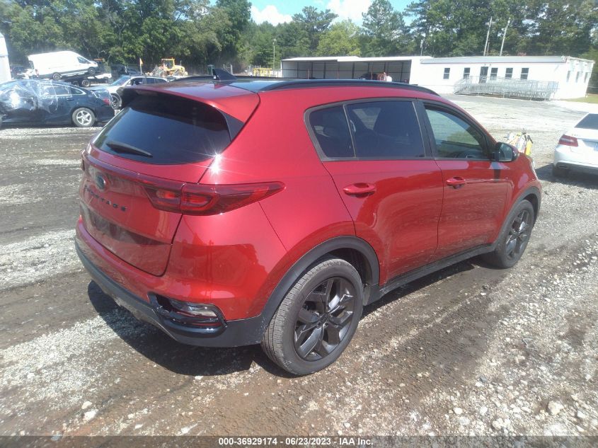 VIN KNDP63AC3M7935162 2021 KIA SPORTAGE no.4