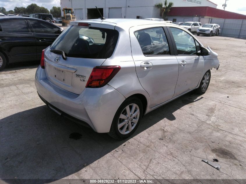 2015 TOYOTA YARIS L/SE/LE - VNKKTUD37FA015018