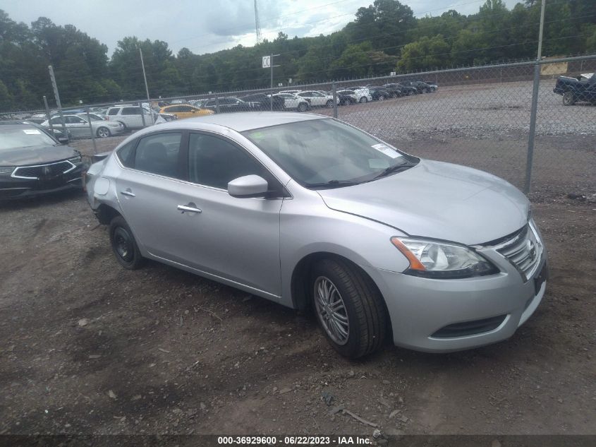 2015 NISSAN SENTRA SR/SL/S/SV/FE+ S - 3N1AB7AP0FL656877