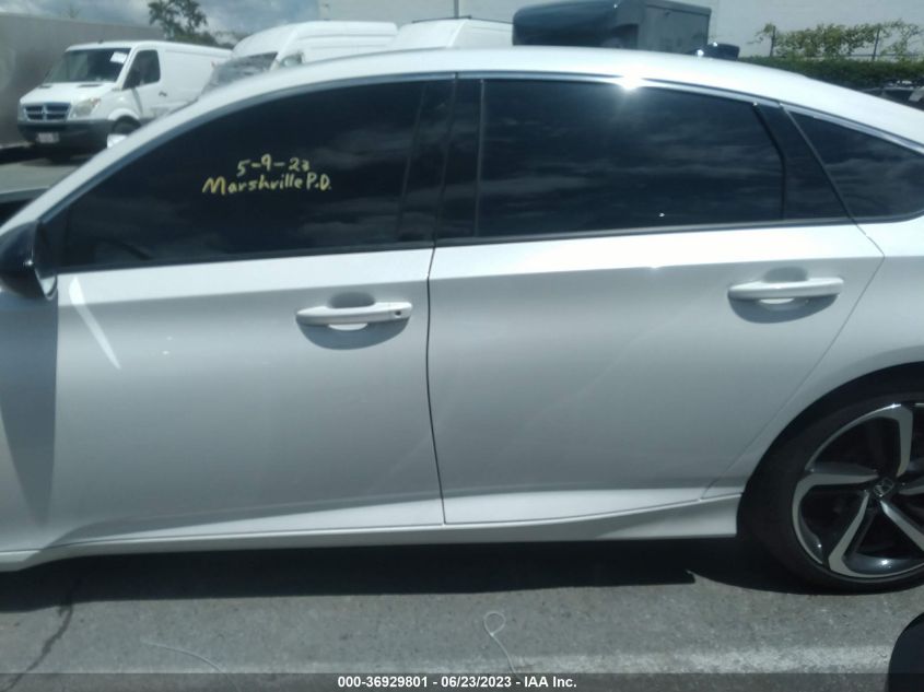2022 HONDA ACCORD SEDAN SPORT - X1HGCV2F38NA02184