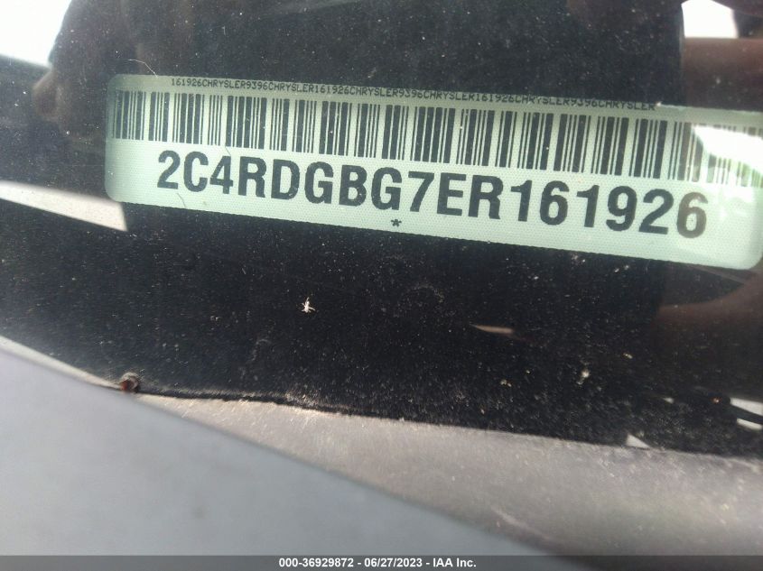 2014 DODGE GRAND CARAVAN SE - 2C4RDGBG7ER161926