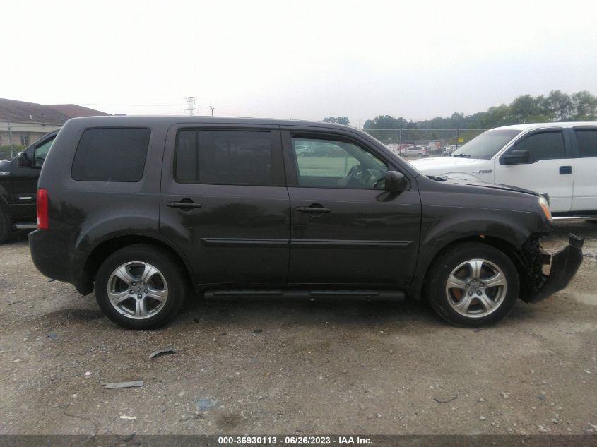 2013 HONDA PILOT EXL - 5FNYF4H54DB041814