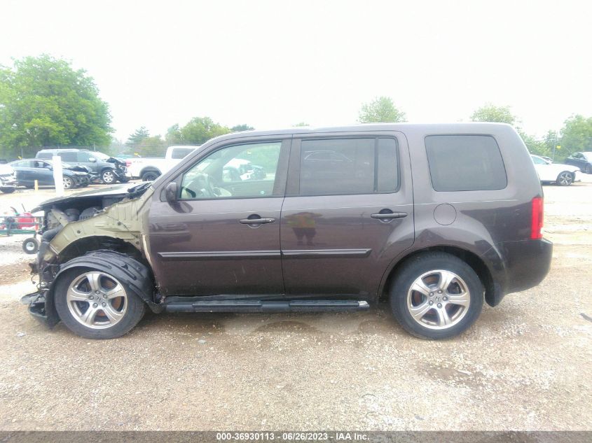 2013 HONDA PILOT EXL - 5FNYF4H54DB041814
