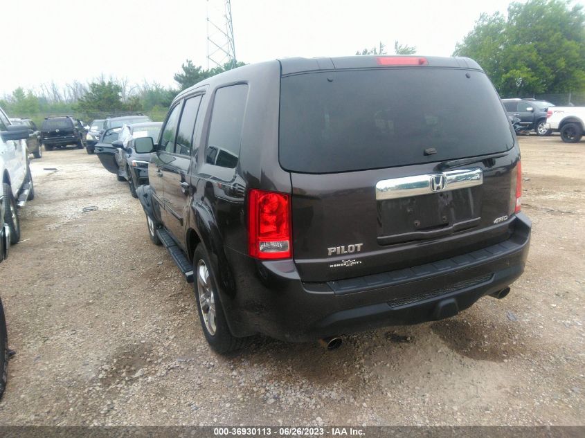 2013 HONDA PILOT EXL - 5FNYF4H54DB041814