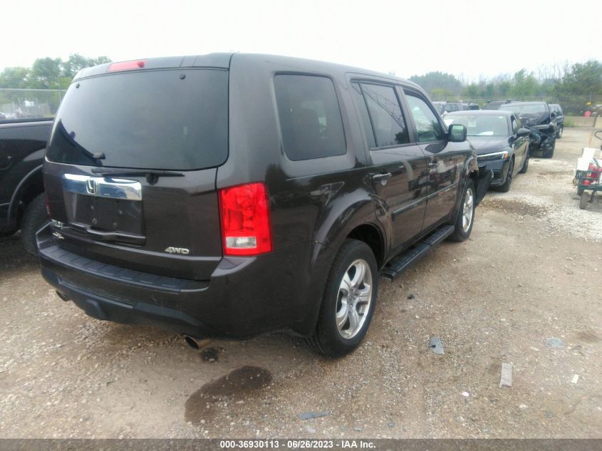 2013 HONDA PILOT EXL - 5FNYF4H54DB041814