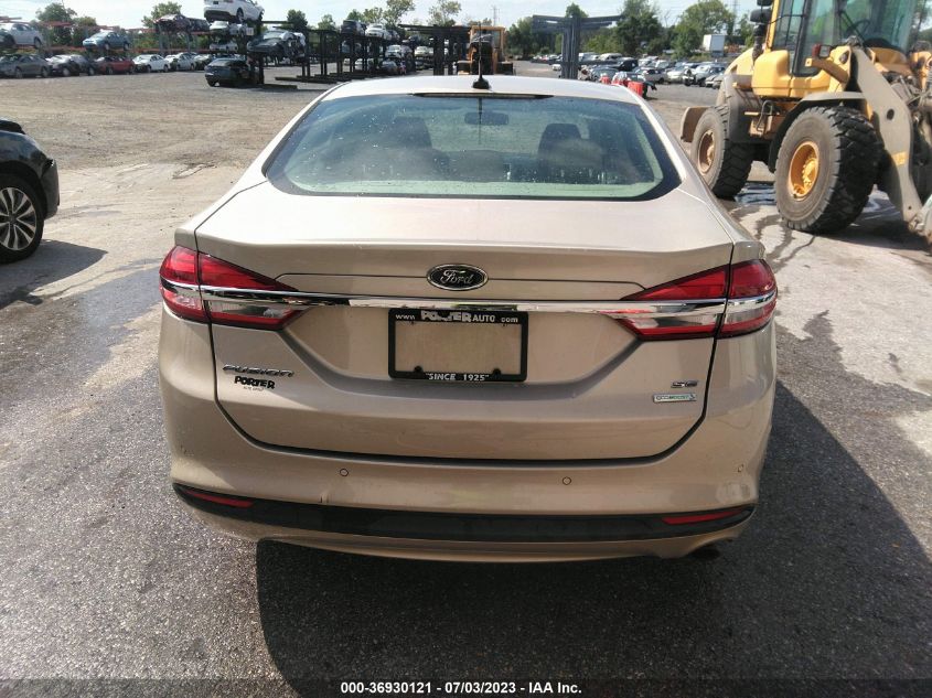 2017 FORD FUSION SE - 3FA6P0HD6HR338842