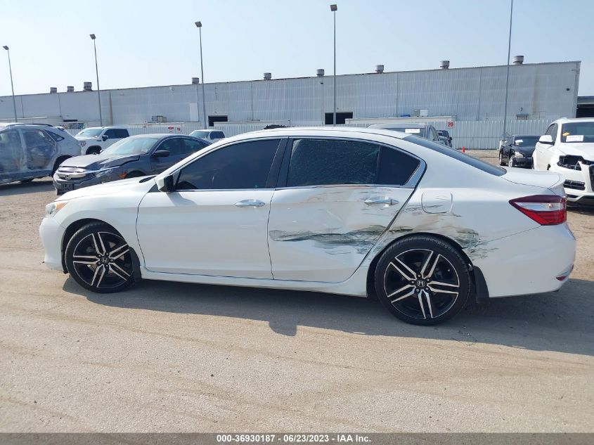 2016 HONDA ACCORD SEDAN SPORT - 1HGCR2F50GA132389