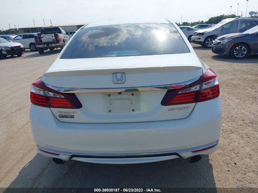 2016 HONDA ACCORD SEDAN SPORT - 1HGCR2F50GA132389