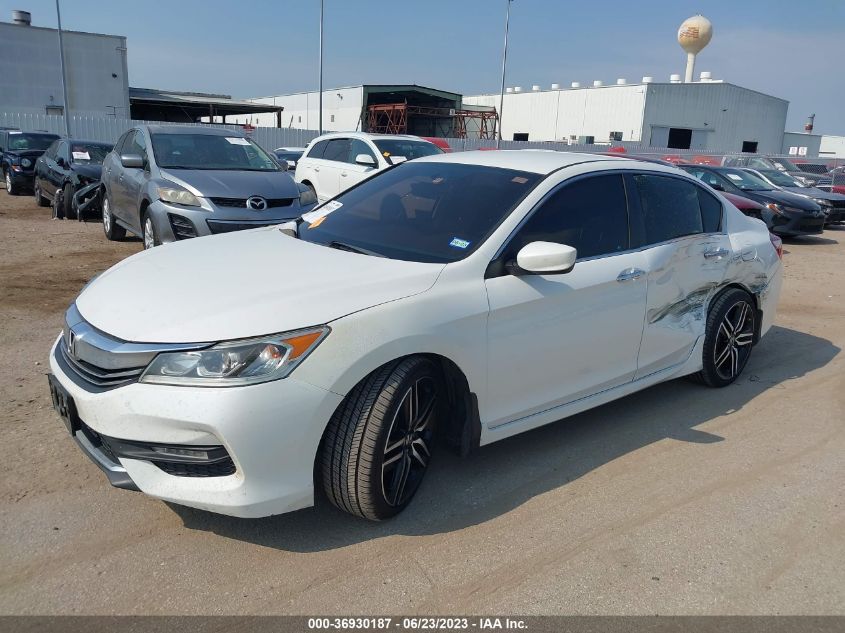 2016 HONDA ACCORD SEDAN SPORT - 1HGCR2F50GA132389