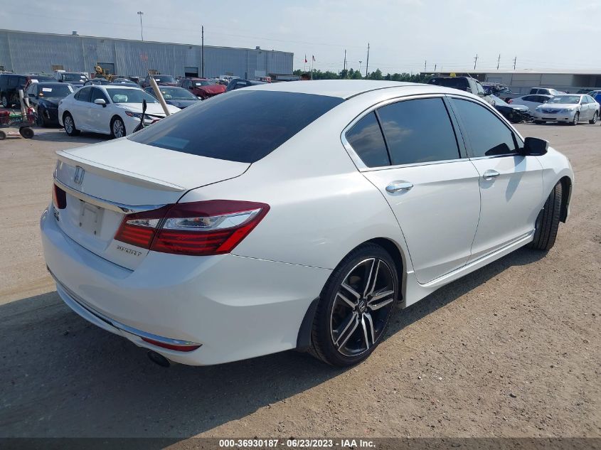 2016 HONDA ACCORD SEDAN SPORT - 1HGCR2F50GA132389