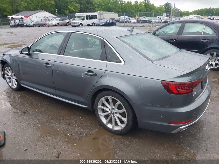 VIN WAUENAF40KN005774 2019 AUDI A4 PREMIUM PLUS