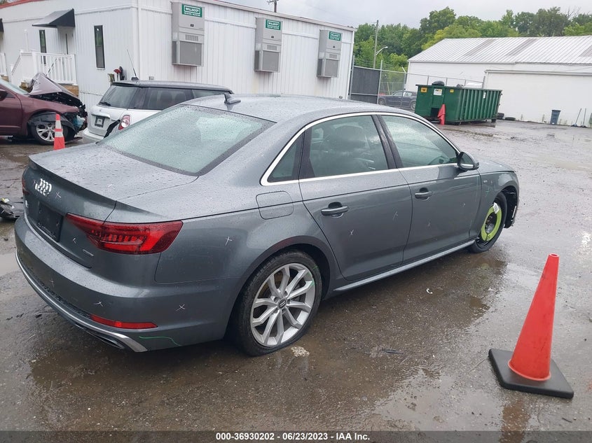 VIN WAUENAF40KN005774 2019 AUDI A4 PREMIUM PLUS