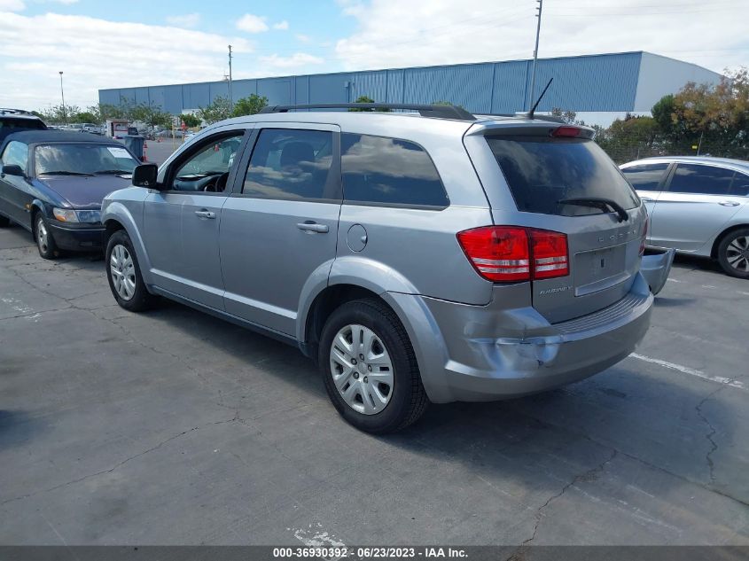 2016 DODGE JOURNEY SE - 3C4PDCABXGT222885
