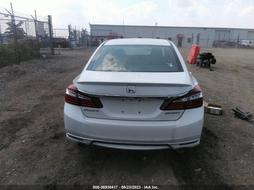 2016 HONDA ACCORD SEDAN SPORT - 1HGCR2F62GA225343