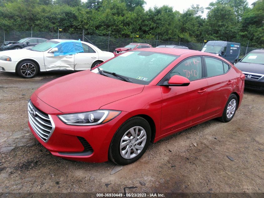 2017 HYUNDAI ELANTRA SE - 5NPD74LF3HH206268