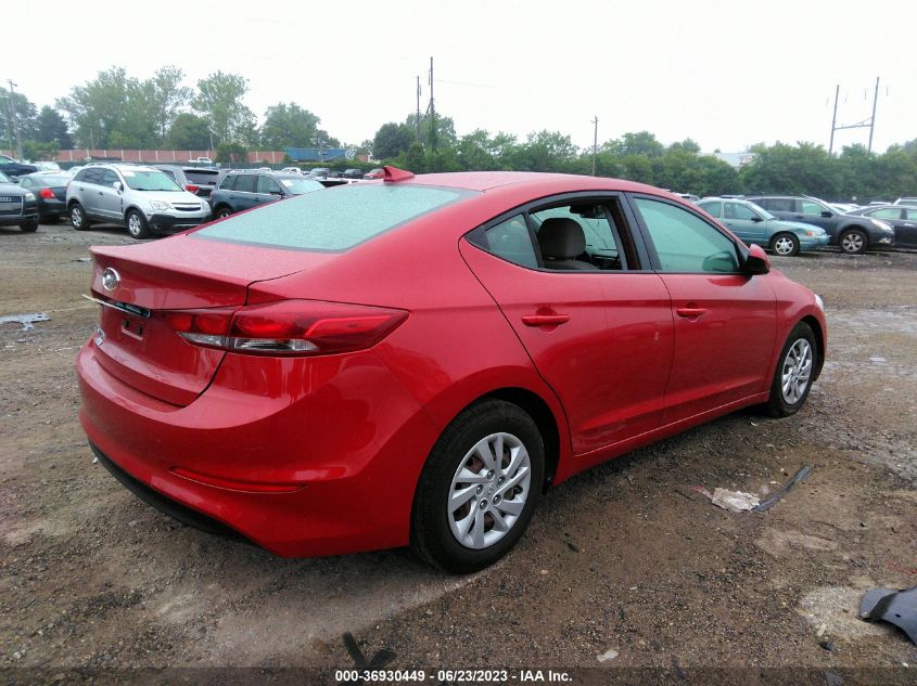 2017 HYUNDAI ELANTRA SE - 5NPD74LF3HH206268