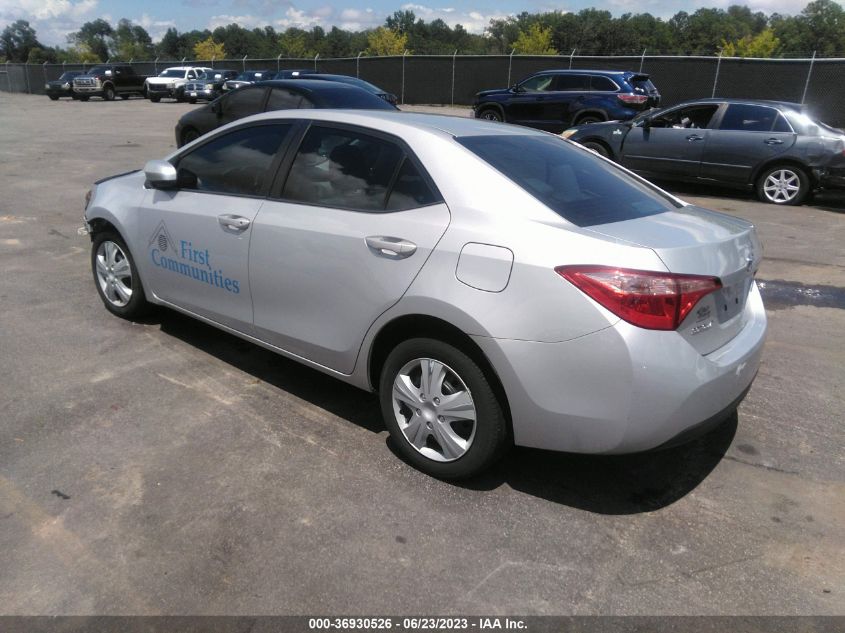2018 TOYOTA COROLLA L/LE/XLE/SE/XSE - 2T1BURHE2JC101131