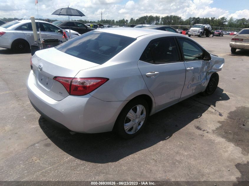 2018 TOYOTA COROLLA L/LE/XLE/SE/XSE - 2T1BURHE2JC101131