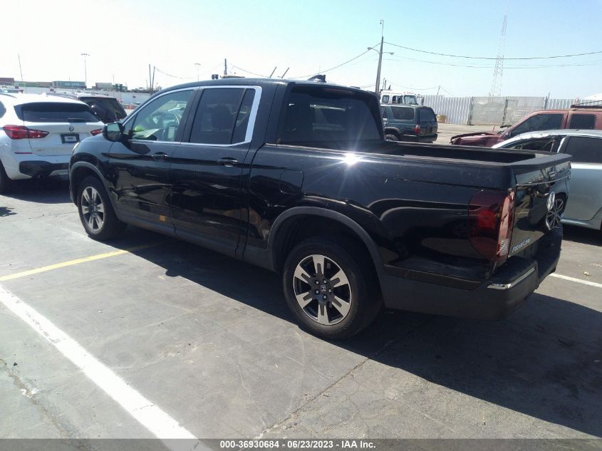 2017 HONDA RIDGELINE RTL - 5FPYK3F58HB030370