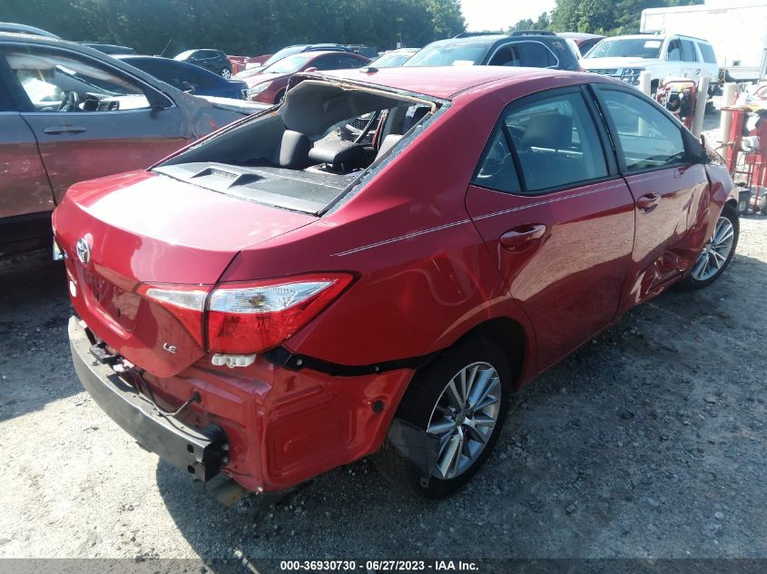 2015 TOYOTA COROLLA L/LE/S/S PLUS/LE PLUS - 2T1BURHE6FC291877