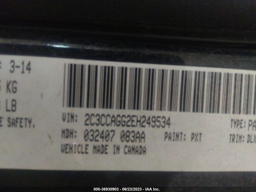 2014 CHRYSLER 300 300S - 2C3CCAGG2EH249534
