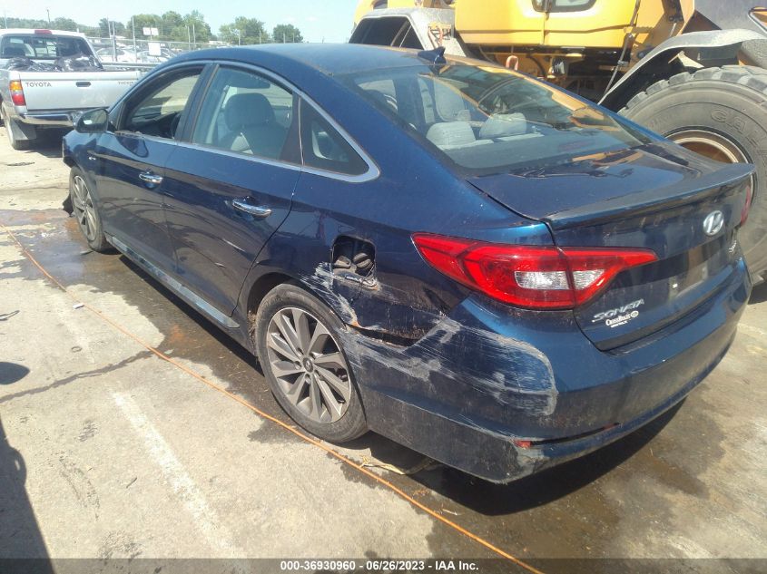 2015 HYUNDAI SONATA 2.4L SPORT - 5NPE34AF7FH150688