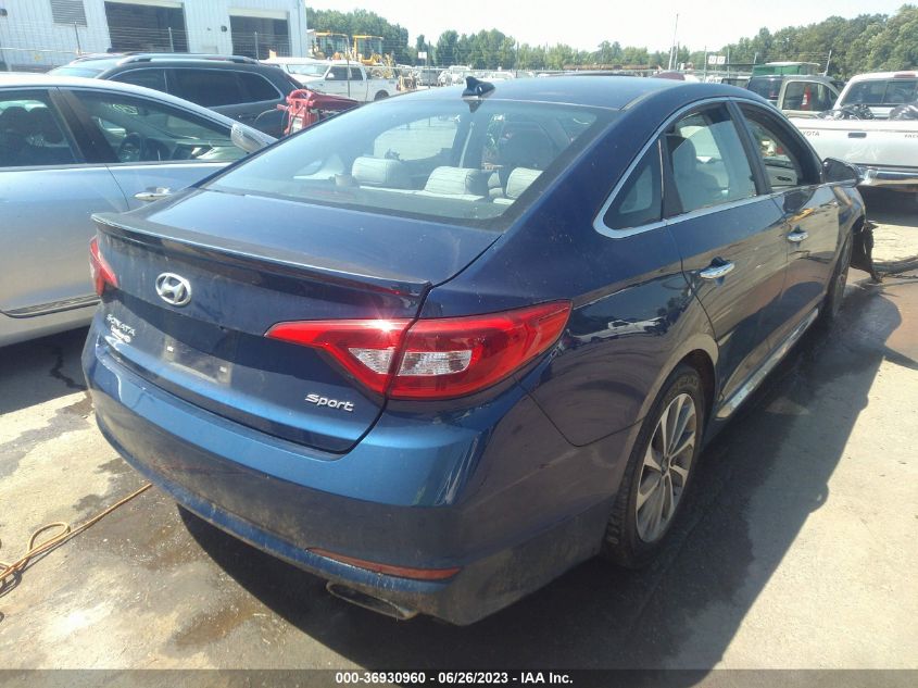 2015 HYUNDAI SONATA 2.4L SPORT - 5NPE34AF7FH150688