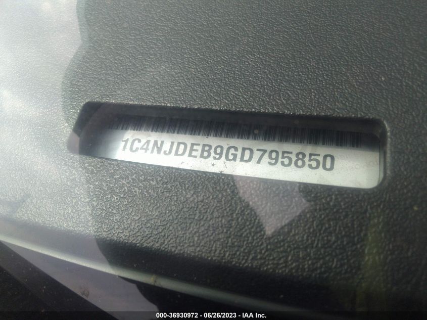 2016 JEEP COMPASS HIGH ALTITUDE EDITION - 1C4NJDEB9GD795850