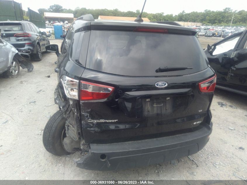 2020 FORD ECOSPORT SE - MAJ6S3GLXLC354994