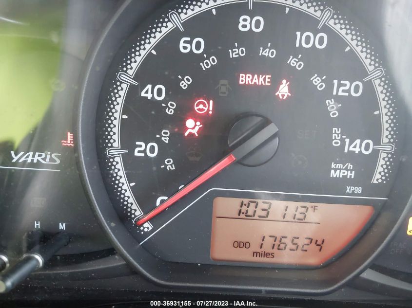 2015 TOYOTA YARIS L/SE/LE - VNKKTUD38FA027694