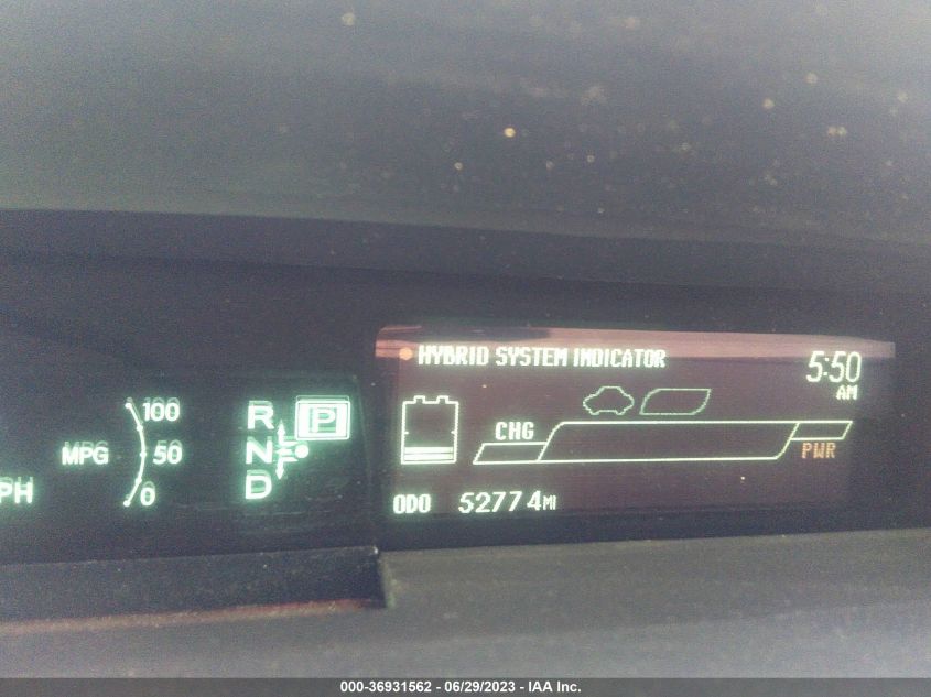 2013 TOYOTA PRIUS ONE/TWO/THREE/FOUR/FIVE - JTDKN3DU6D1720394