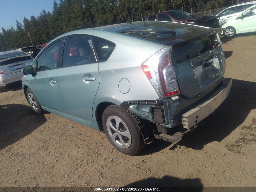 2013 TOYOTA PRIUS ONE/TWO/THREE/FOUR/FIVE - JTDKN3DU6D1720394