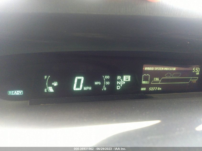 2013 TOYOTA PRIUS ONE/TWO/THREE/FOUR/FIVE - JTDKN3DU6D1720394