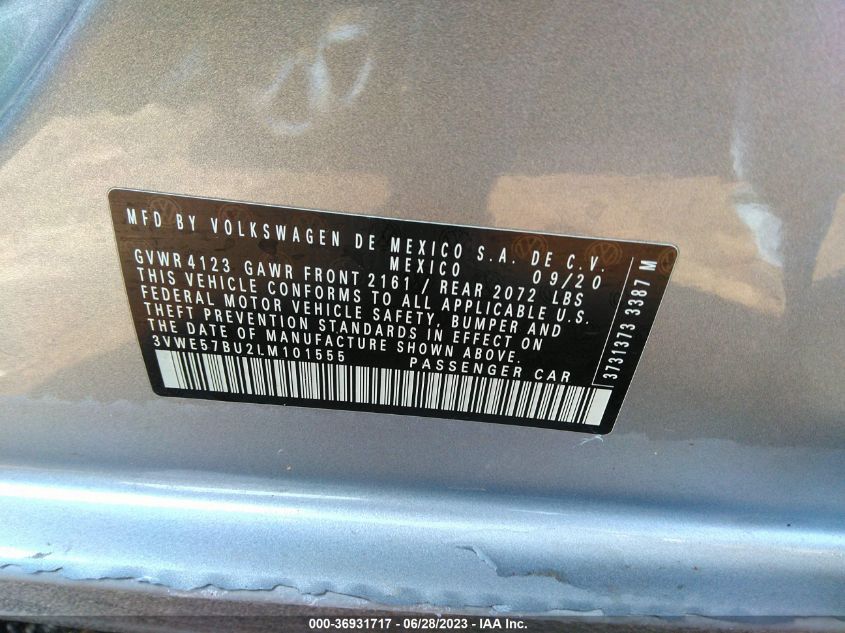 2020 VOLKSWAGEN JETTA SEL - 3VWE57BU2LM101555