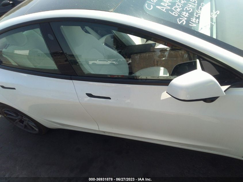2022 TESLA MODEL 3 - 5YJ3E1EA0NF355877