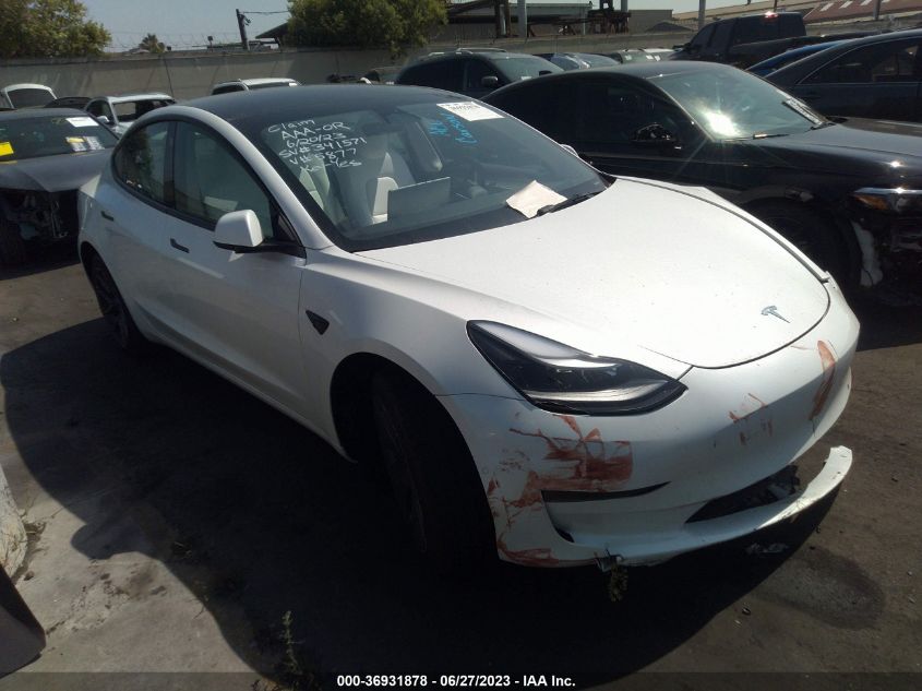 2022 TESLA MODEL 3 - 5YJ3E1EA0NF355877