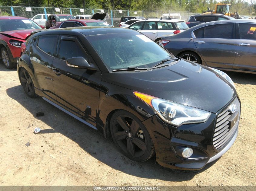 2014 HYUNDAI VELOSTER TURBO - KMHTC6AE3EU202554